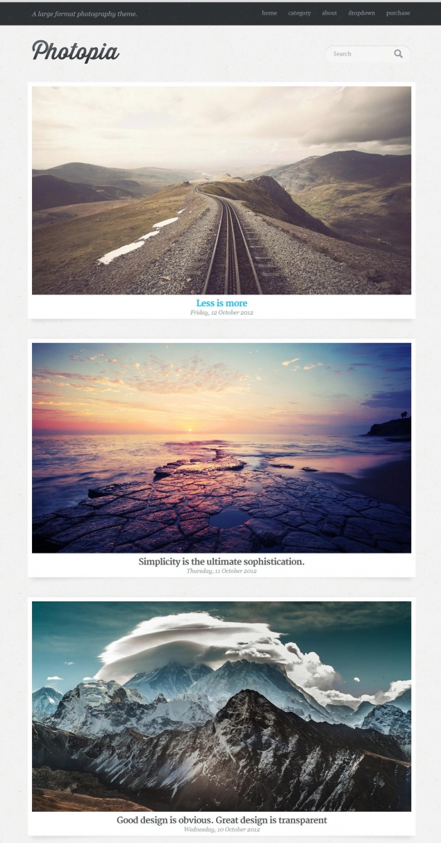 Photopia WordPress Template