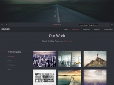 Brushed HTML Template