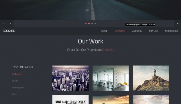 Brushed HTML Template